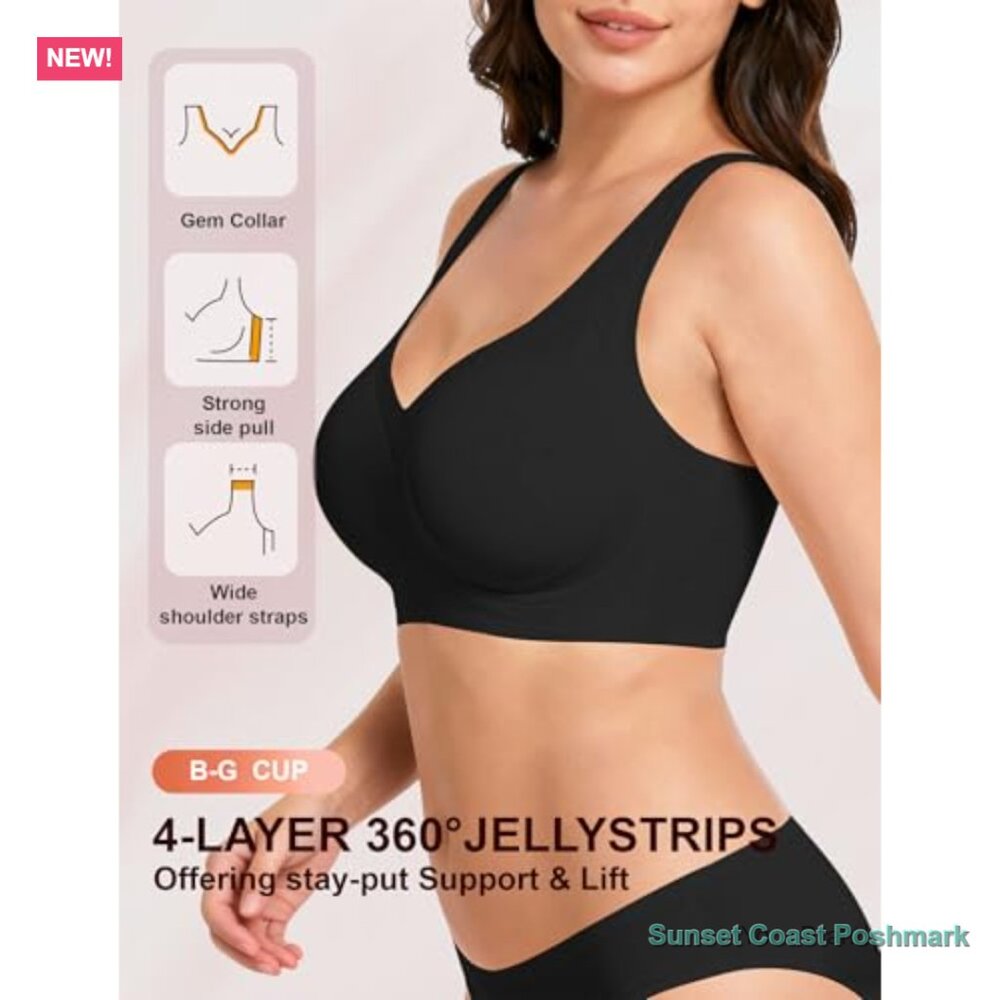 Seamless Wireless Push Up Full Coverage T-Shirt B… - image 2